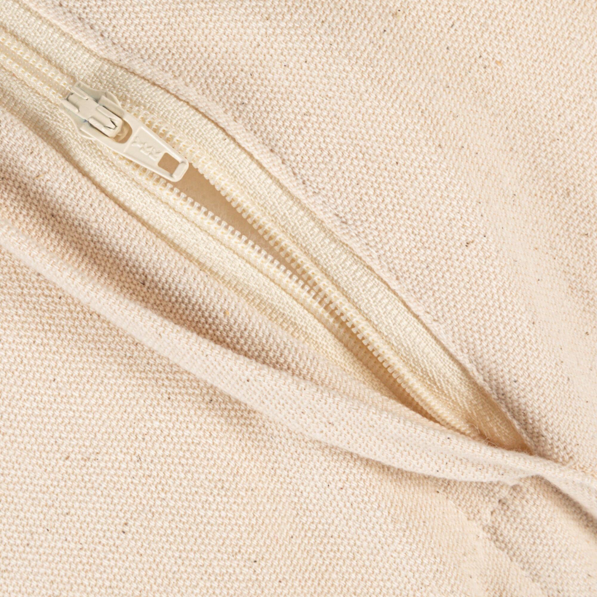 Hello Honey® 20" Black & Cream Striped Cotton Blend Chenille Pillow